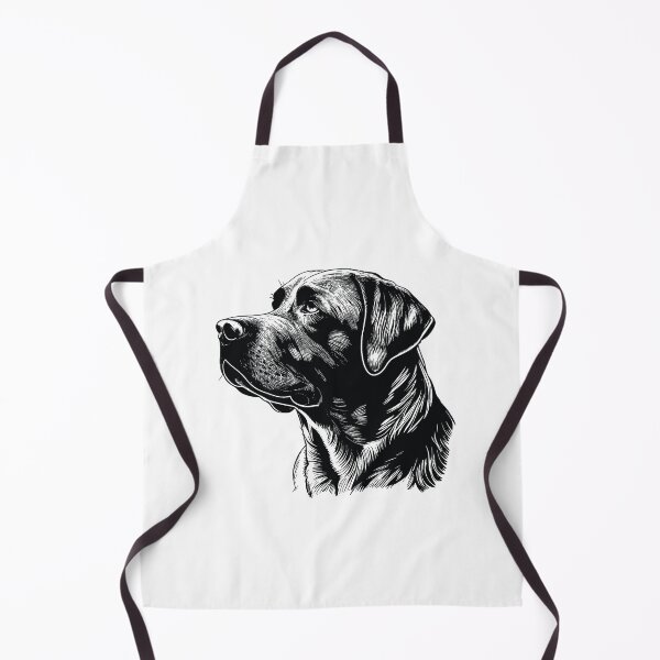 Item preview, A Black Labrador portrait illustration designed and sold by Gerald Waters.