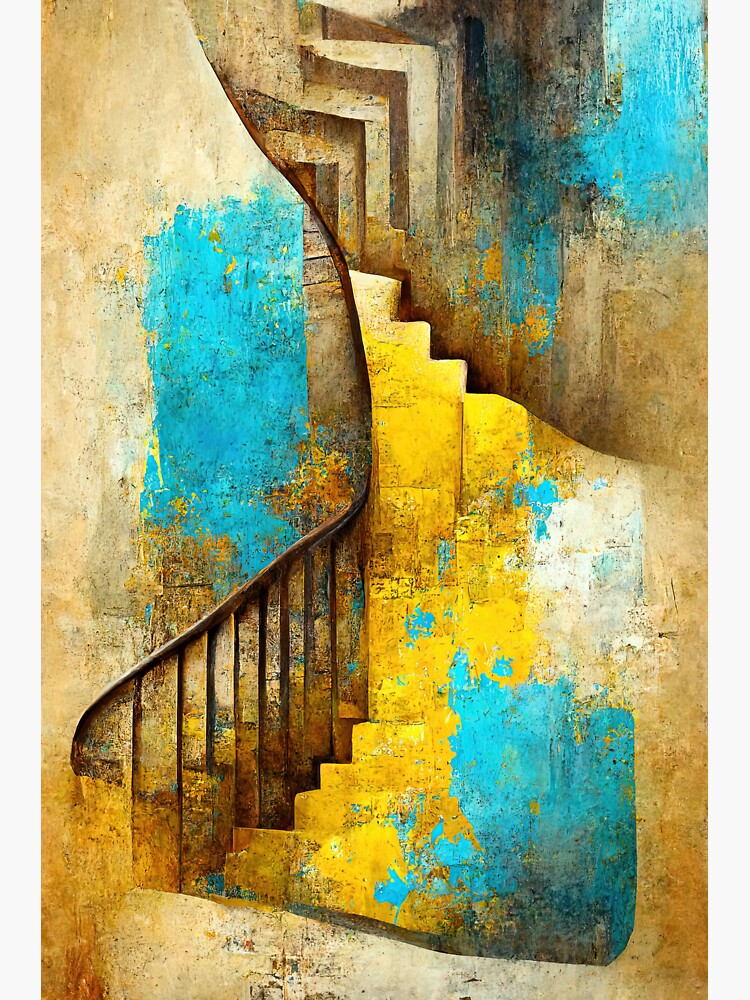 "Stairway to Nowhere A Puzzling and Mysterious Path" Sticker for Sale