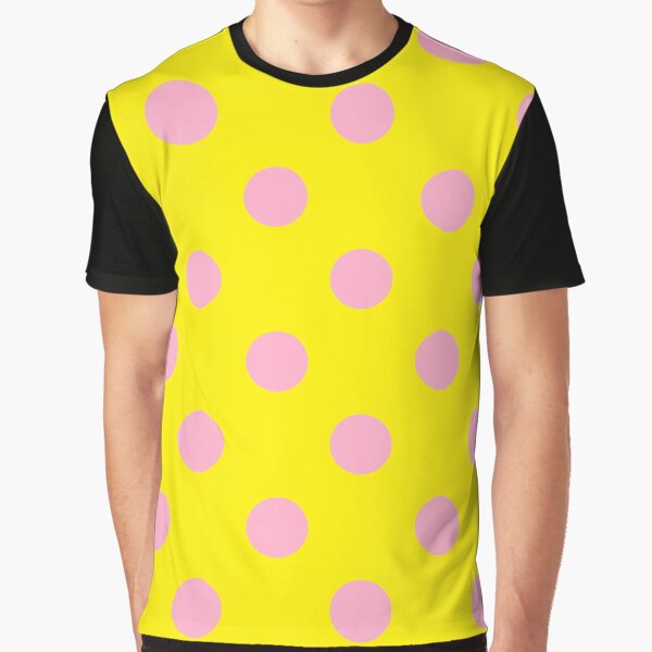 Yellow and black polka cheap dot shirt