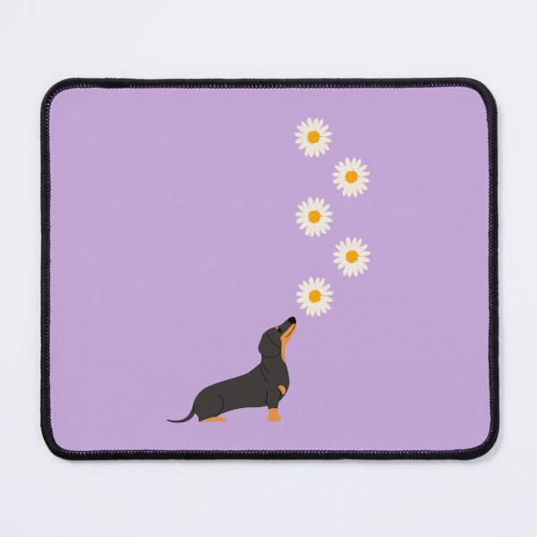 Item preview, Dachshund Dog with Daisy Flower designed and sold by SeasonalDogs.