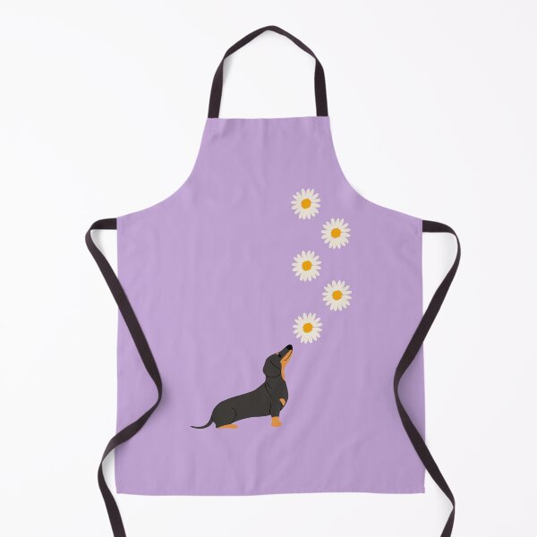 Item preview, Dachshund Dog with Daisy Flower designed and sold by SeasonalDogs.