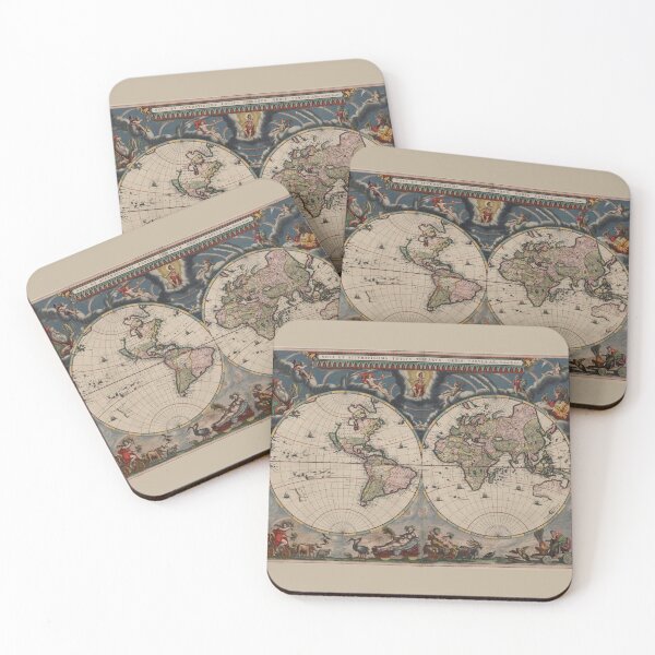 Item preview, Step Back in Time | Admire the Beauty and Precision of Nova et Accuratissima Terrarum Orbis Tabula Map designed and sold by Strad Digital ART.