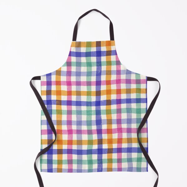 Item preview, Gingham Style Purple Orange Pink Green Blue designed and sold by Studio Dotsch.