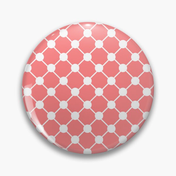 Item preview, Coral and White Trellis Polka Dots Pattern Gifts designed and sold by Sweet  Zoe Shop.