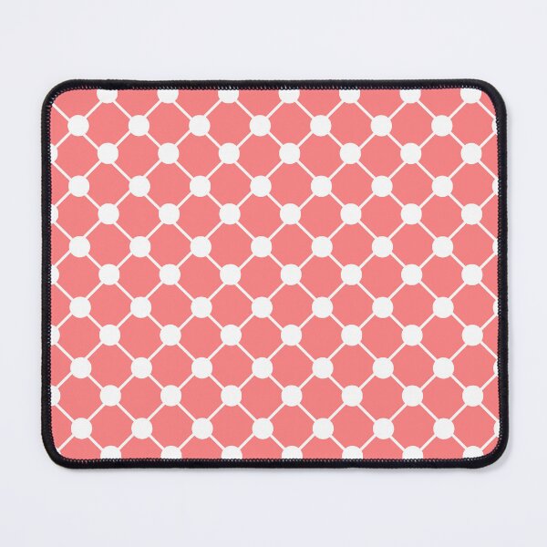 Item preview, Coral and White Trellis Polka Dots Pattern Gifts designed and sold by Sweet  Zoe Shop.