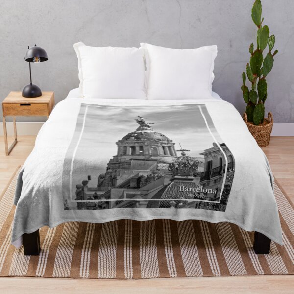 Item preview, La Union y El Fenix Espanol in Barcelona Spain Travel Black and White designed and sold by SoccaTamam.