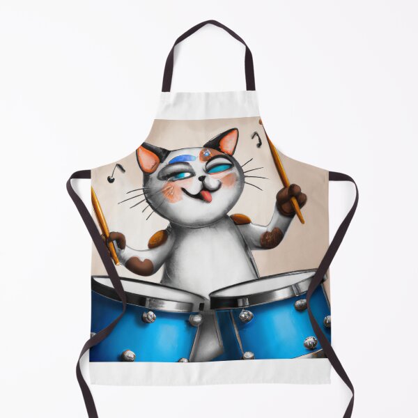 Item preview, Cat on Drums designed and sold by catontheroof.