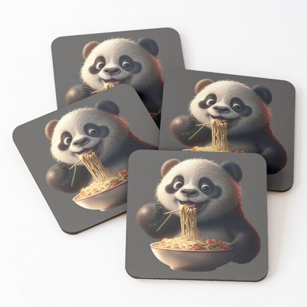 Aperçu de l'œuvre Panda Eating Spaghetti ll créée et vendue par Elegance777.