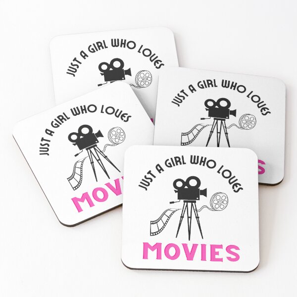 Item preview,  Just a girl who loves movies  designed and sold by DigitalMagShop.