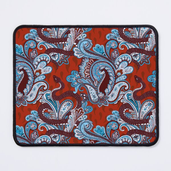 Item preview, Serpent paisley red and blue designed and sold by Michelle doran.
