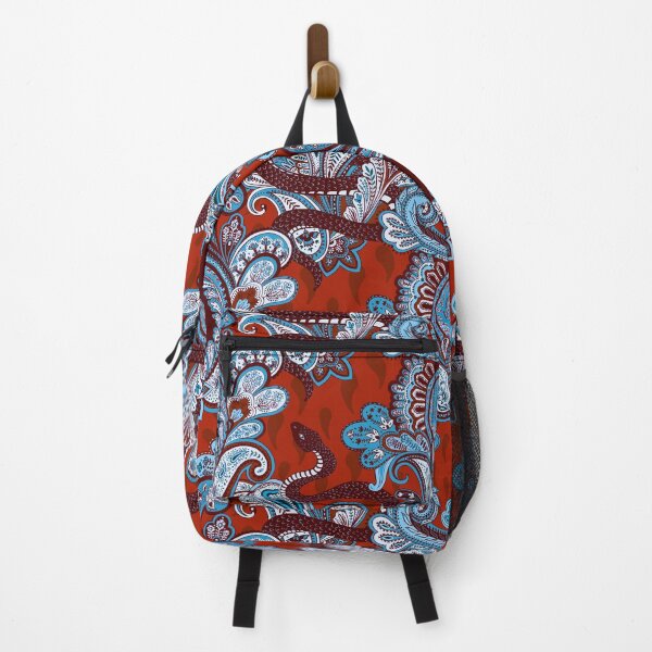 Item preview, Serpent paisley red and blue designed and sold by Michelle doran.