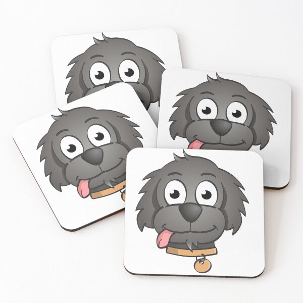 Item preview, Cute cartoon style illustration of a dog’s head. designed and sold by Stef Ringoot, cartoons and illustrations.