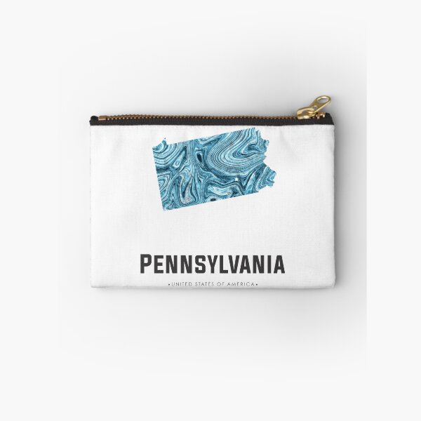 Item preview, Pennsylvania Map Art Abstract in Blue designed and sold by Studio Grafiikka.