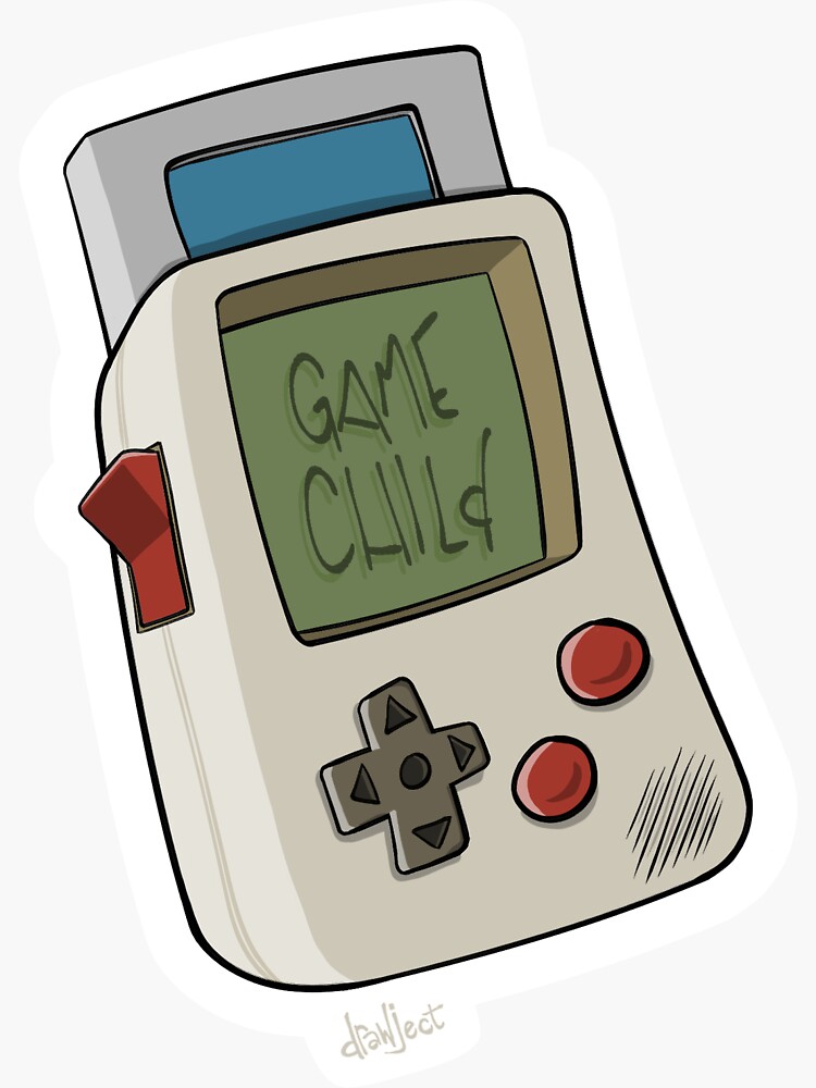 Thumbnail 3 of 3, Sticker, Game Child designed and sold by drawject.