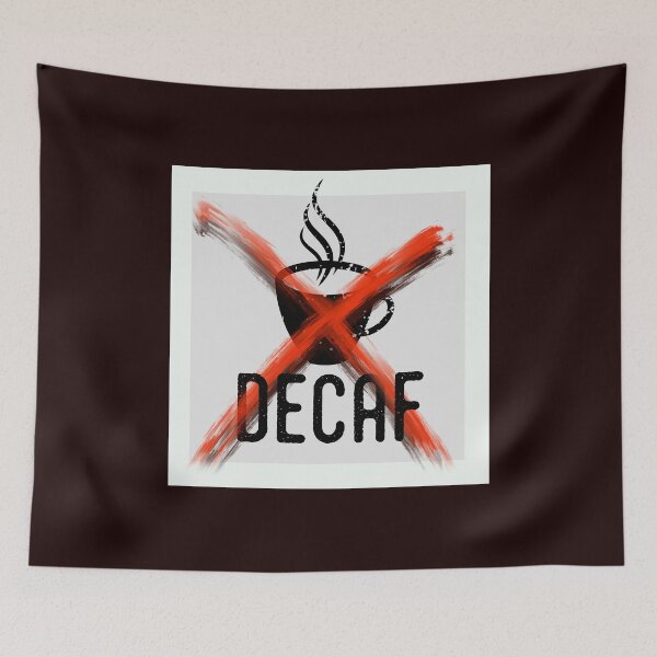 Item preview, No Decaf Red X Coffee designed and sold by HibornGraphics.