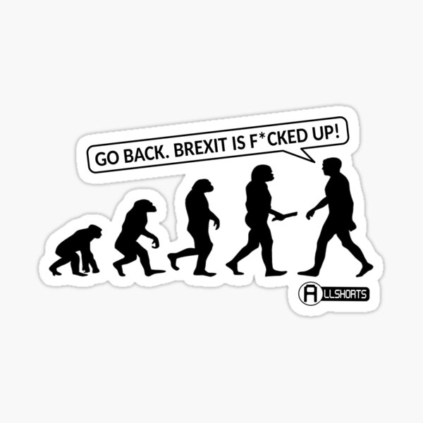 Brexit is FCK up Hand-drawn by Marcus  Sticker