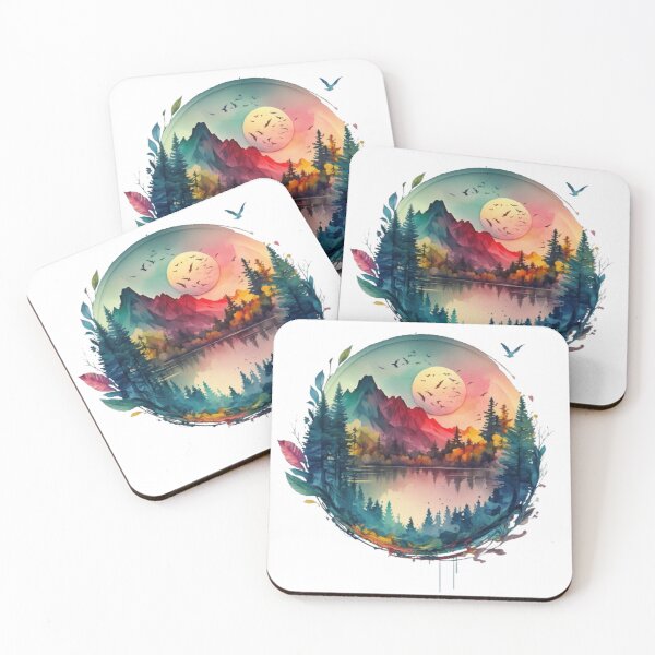 Item preview, Forest Mountain Lake designed and sold by AdvancedApe.