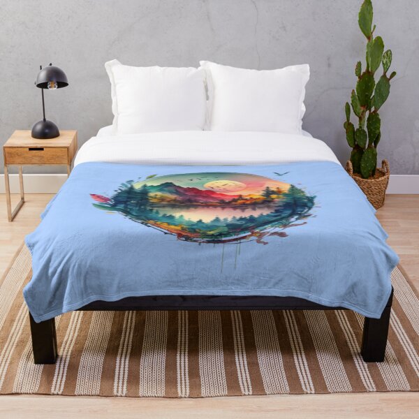 Item preview, Forest Mountain Lake designed and sold by AdvancedApe.