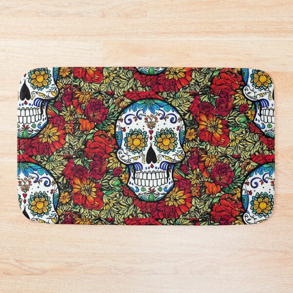 Item preview, Day of the Dead Skull in color designed and sold by 3DogKnight.