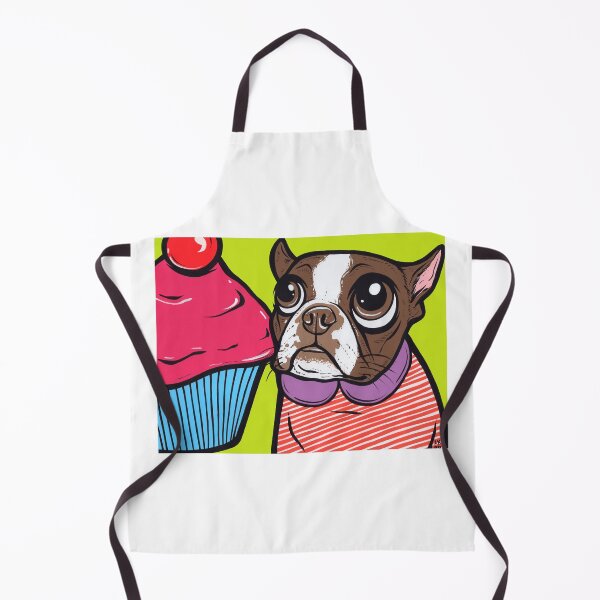 Item preview, Brown Boston Terrier Cupcake designed and sold by turddemon.