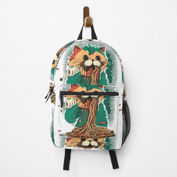 Item preview, cat eating spaghetti, cat devouring spaghetti designed and sold by Benjamin Christopher.