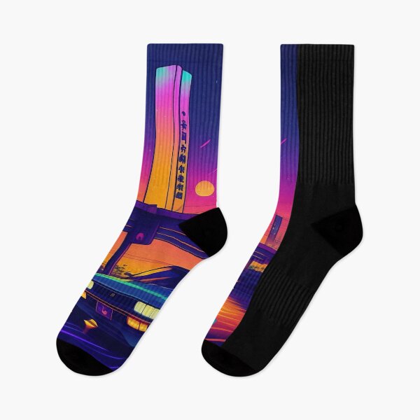 Item preview, Vintage 90's Anime car Cyberpunk Night Sky Lofi retro aesthetic designed and sold by iluminal.