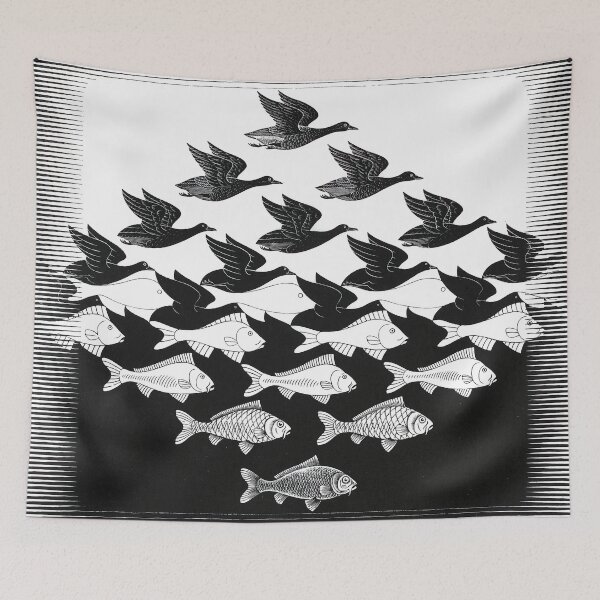 Item preview, Crossover bird fish designed and sold by MangaCortaTees.