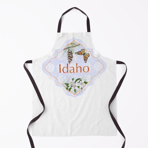 Item preview, Idaho Motif for Travelers US State Collection ID Monarch Butterfly syringa flower designed and sold by JourneyHomeMade.