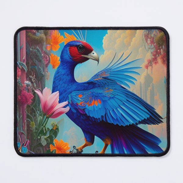 Aperçu de l'œuvre Grand oiseau bleu au paradis des oiseaux créée et vendue par FantasyEmpire.