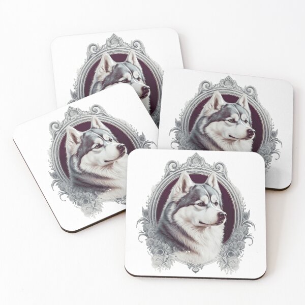 Item preview, Siberian Husky Dog Portrait designed and sold by faithsdesign.