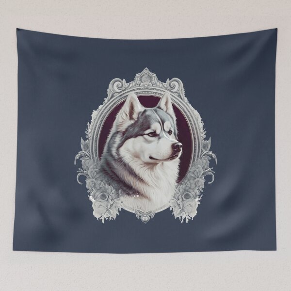 Item preview, Siberian Husky Dog Portrait designed and sold by faithsdesign.