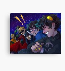 Smiling Karkat Canvas Print