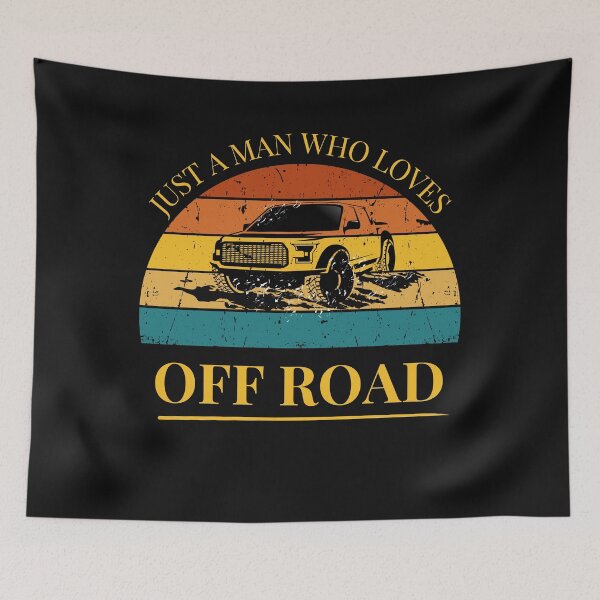 Item preview, Off Road Just a Man Who Off Road Retro Sunset designed and sold by FreeMind-Design.