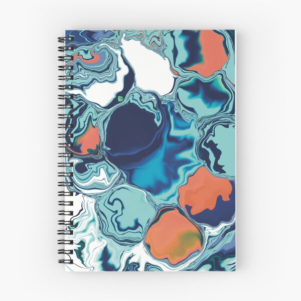 Item preview, Bubble in the sky abstract art blue orange designed and sold by chuckletuckle.