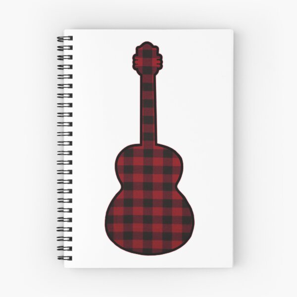 Item preview, Red Rumpled Flannel Guitar designed and sold by janraydesigns.