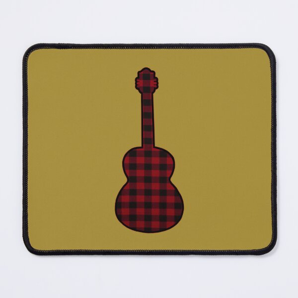 Item preview, Red Rumpled Flannel Guitar designed and sold by janraydesigns.