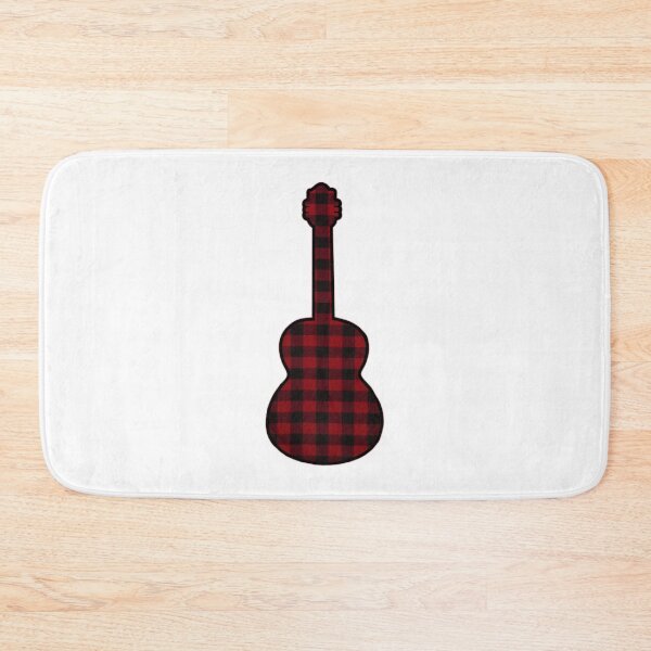 Item preview, Red Rumpled Flannel Guitar designed and sold by janraydesigns.