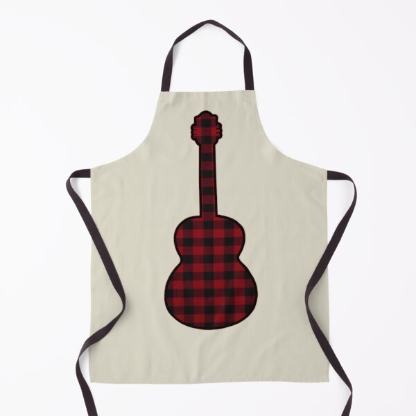 Item preview, Red Rumpled Flannel Guitar designed and sold by janraydesigns.