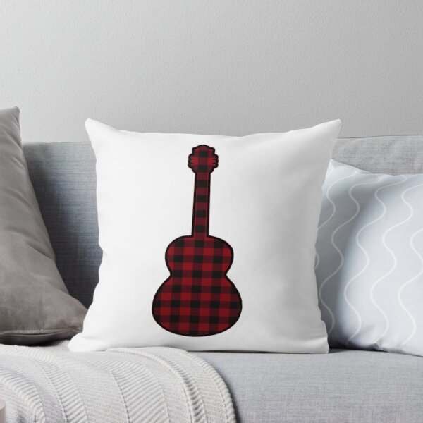 Item preview, Red Rumpled Flannel Guitar designed and sold by janraydesigns.