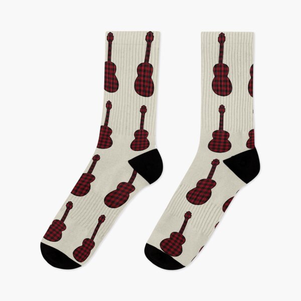 Item preview, Red Rumpled Flannel Guitar designed and sold by janraydesigns.