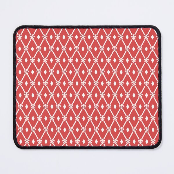 Item preview, Indian Red Trellis Damask Fleur Pattern designed and sold by Sweet  Zoe Shop.