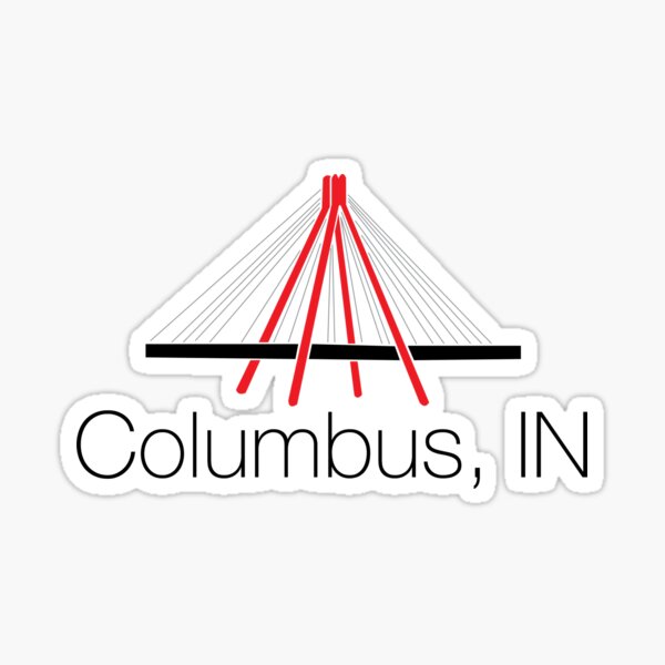 Columbus, IN Bridge Sticker