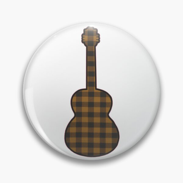 Item preview, Old Gold Rumpled Flannel Guitar designed and sold by janraydesigns.