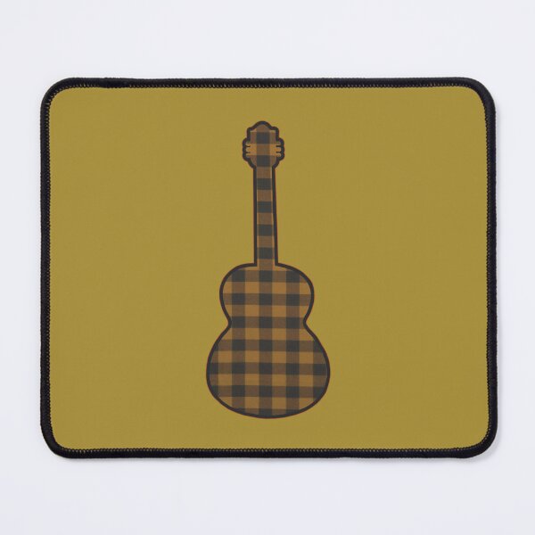 Item preview, Old Gold Rumpled Flannel Guitar designed and sold by janraydesigns.