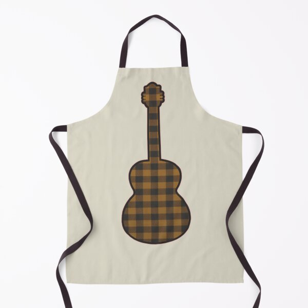 Item preview, Old Gold Rumpled Flannel Guitar designed and sold by janraydesigns.