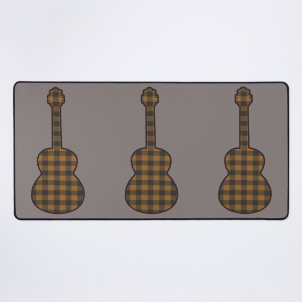 Item preview, Old Gold Rumpled Flannel Guitar designed and sold by janraydesigns.