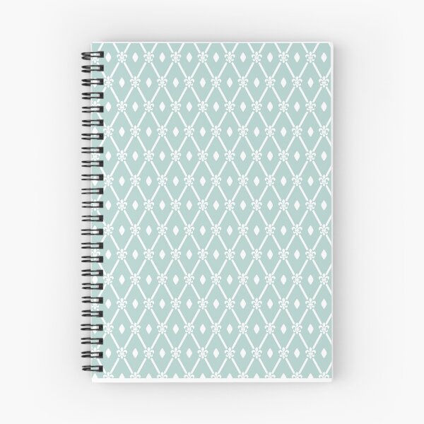 Item preview, Mint and White Trellis Damask Fleur Pattern designed and sold by Sweet  Zoe Shop.