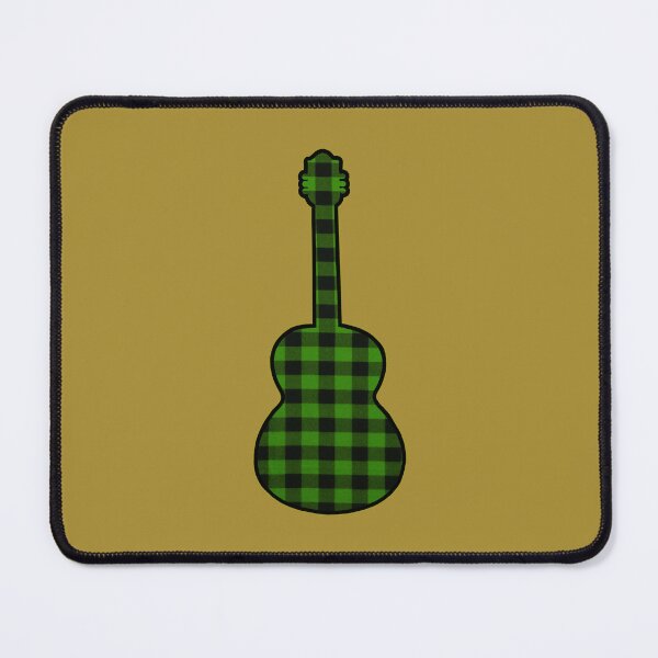 Item preview, Green Rumpled Flannel Guitar designed and sold by janraydesigns.