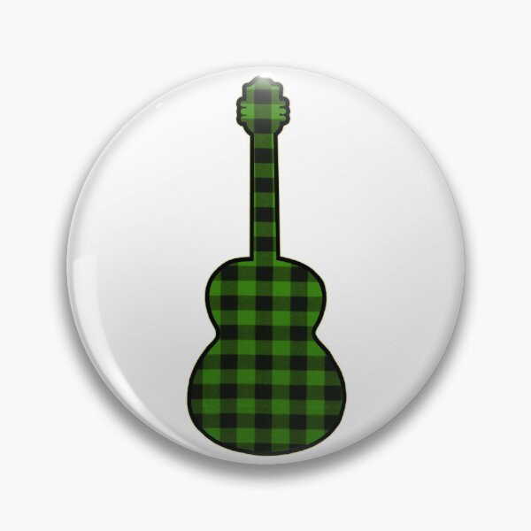 Item preview, Green Rumpled Flannel Guitar designed and sold by janraydesigns.
