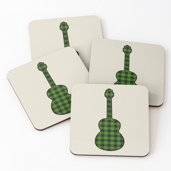 Item preview, Green Rumpled Flannel Guitar designed and sold by janraydesigns.
